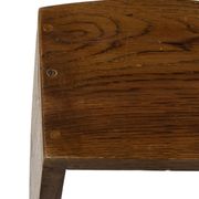 Vintage wooden wall shelve rack bookshelf in oak wood minimalist