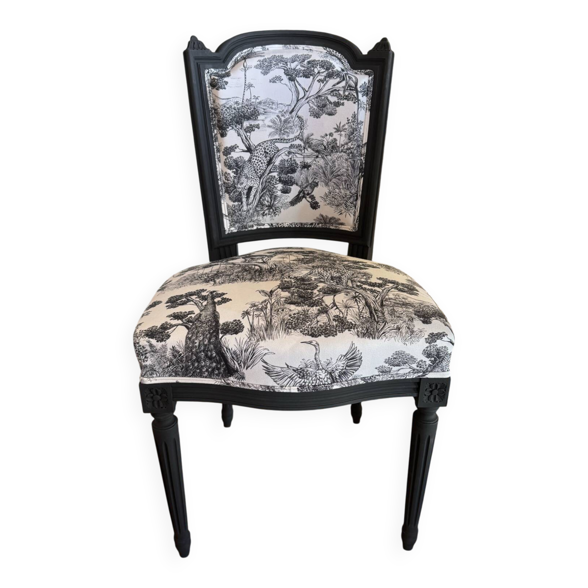 Corner chair Louis XVI - traditional upholstery
