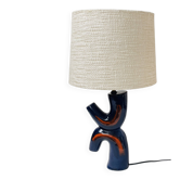 Ceramic lamp, free form, sculptural, 1960-70, Vallauris style.