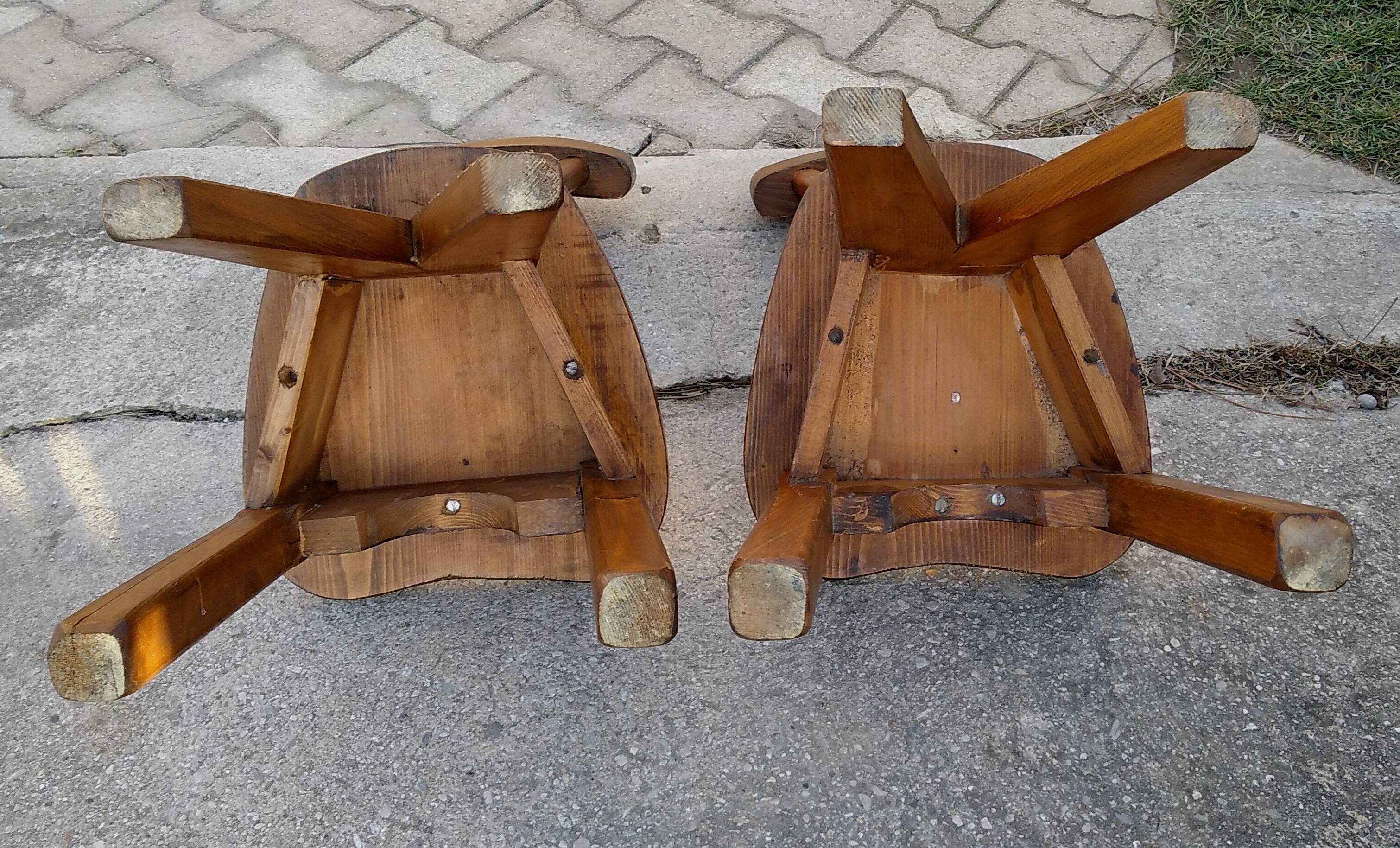 Brutalist style chairs
