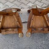 Brutalist style chairs