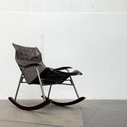 Mid-century Japanese space age folding rocking chair by Takeshi Nii, 1960s
