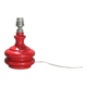 Vintage red glass lamp, table lamp, bedside lamp.