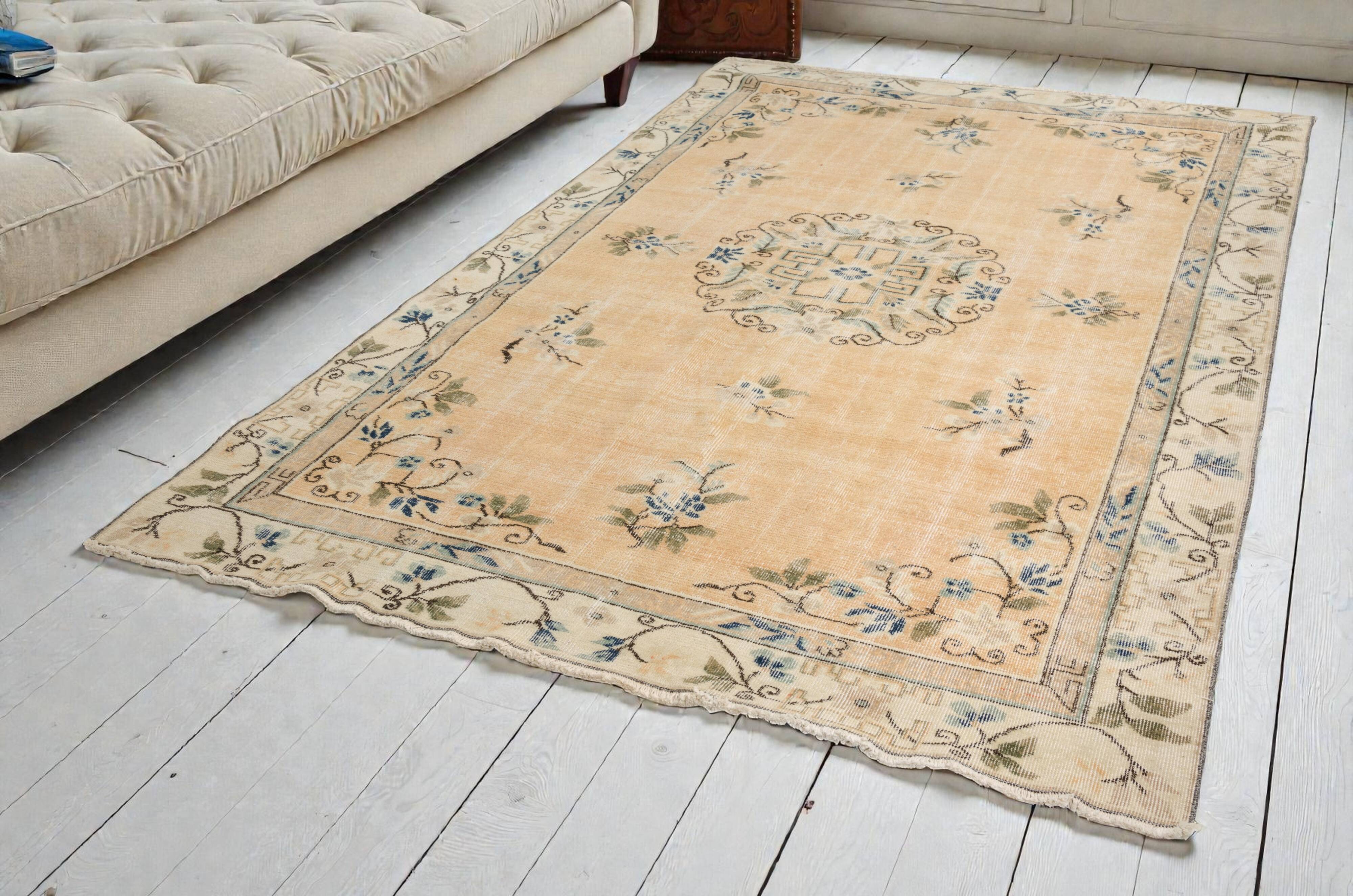 Oushak Wool Area Carpet -1751