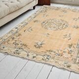 Oushak Wool Area Carpet -1751