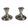 Pair of 925 American silver candlesticks