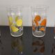 4 large orangeade glasses Agrigel Arcoroc