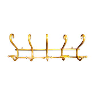 Coat racks, hat holders with curved wooden Thonet label 1900/1930