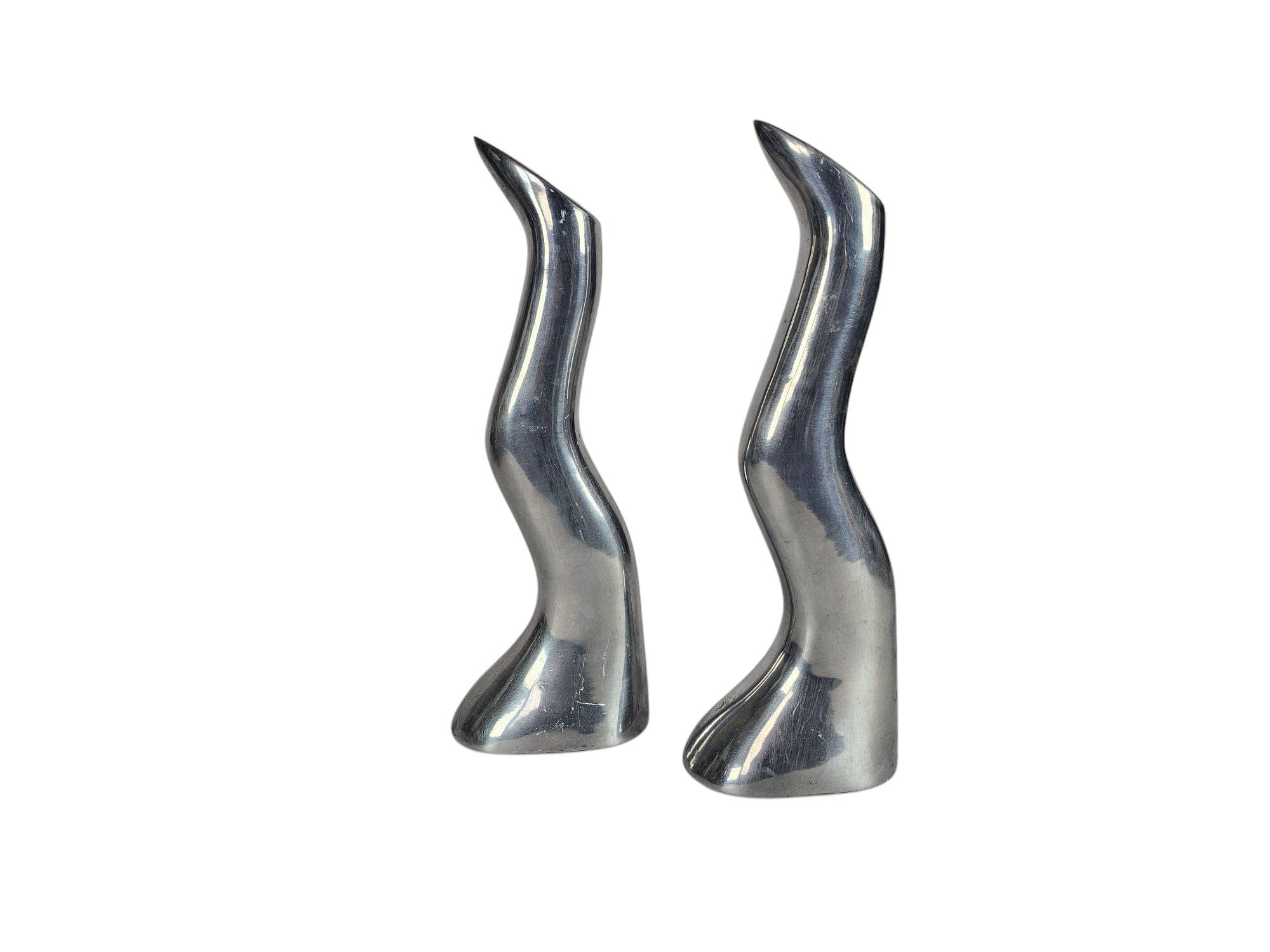 Ikea - design Anna Efverlund - Atomic - 2 bougeoirs 'Zig Zag'