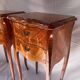 Pair of French Rosewood Nightstands, Marble Top Nighstands, Marquetry Bedsi
