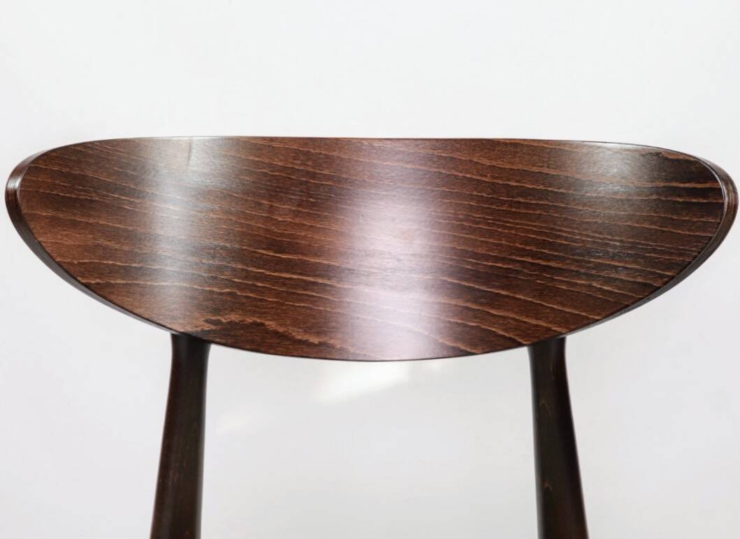 Set of 4 heritage herringbone natural linen dining chairs