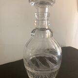 Numbered Baccarat crystal decanter, 3 rings, first part nineteenth century