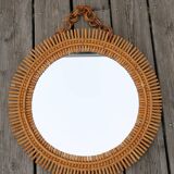 Rattan sun mirror 530mm
