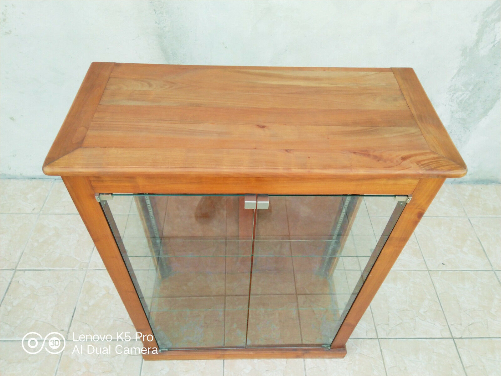 Vintage walnut showcase