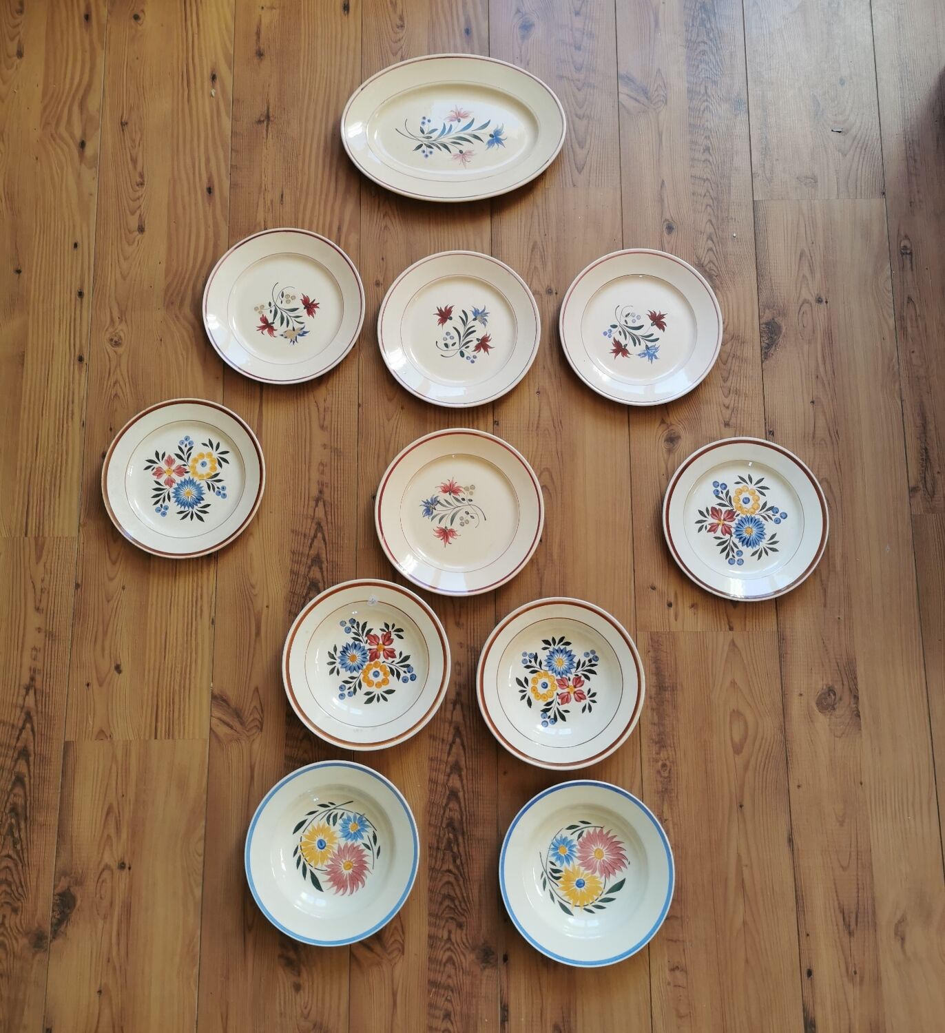 Lot of old plates