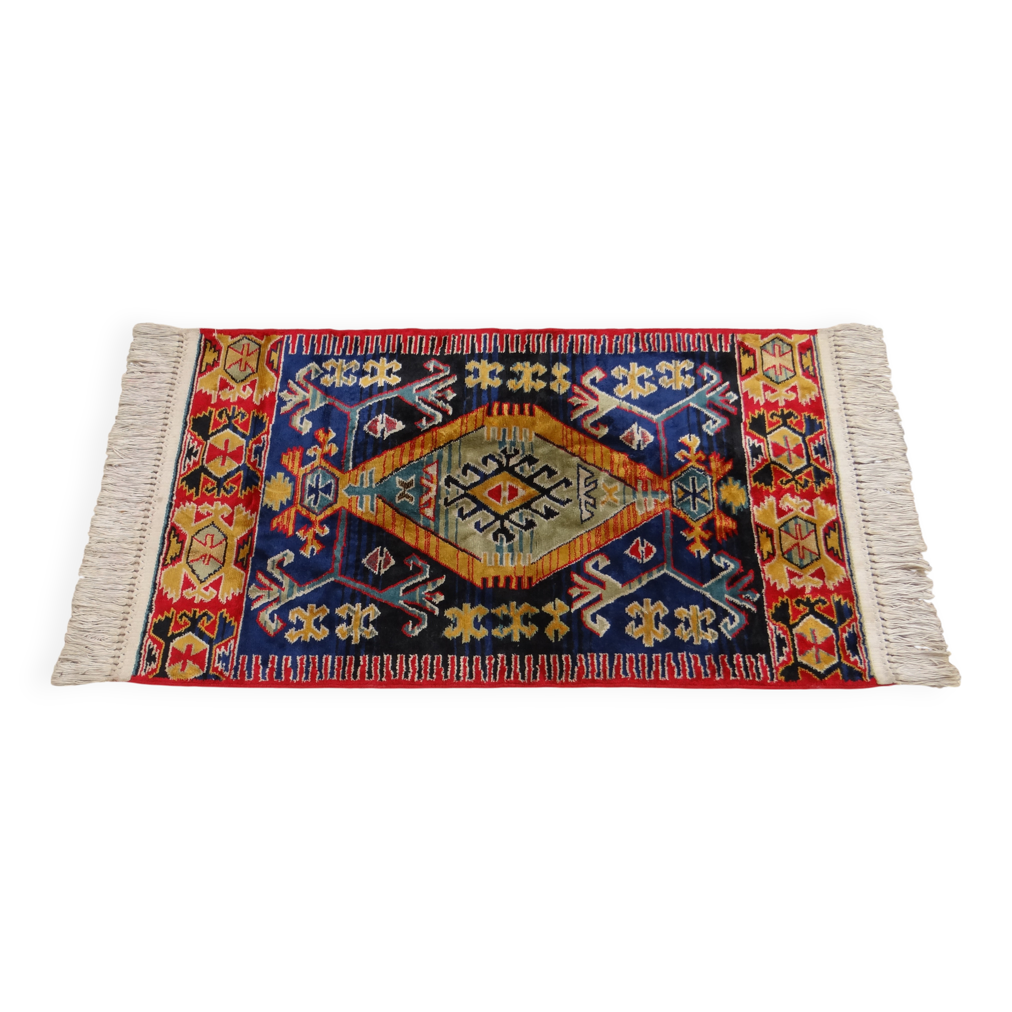 Izmir oriental rug 120x60 cm with vintage handmade Anatolian patterns