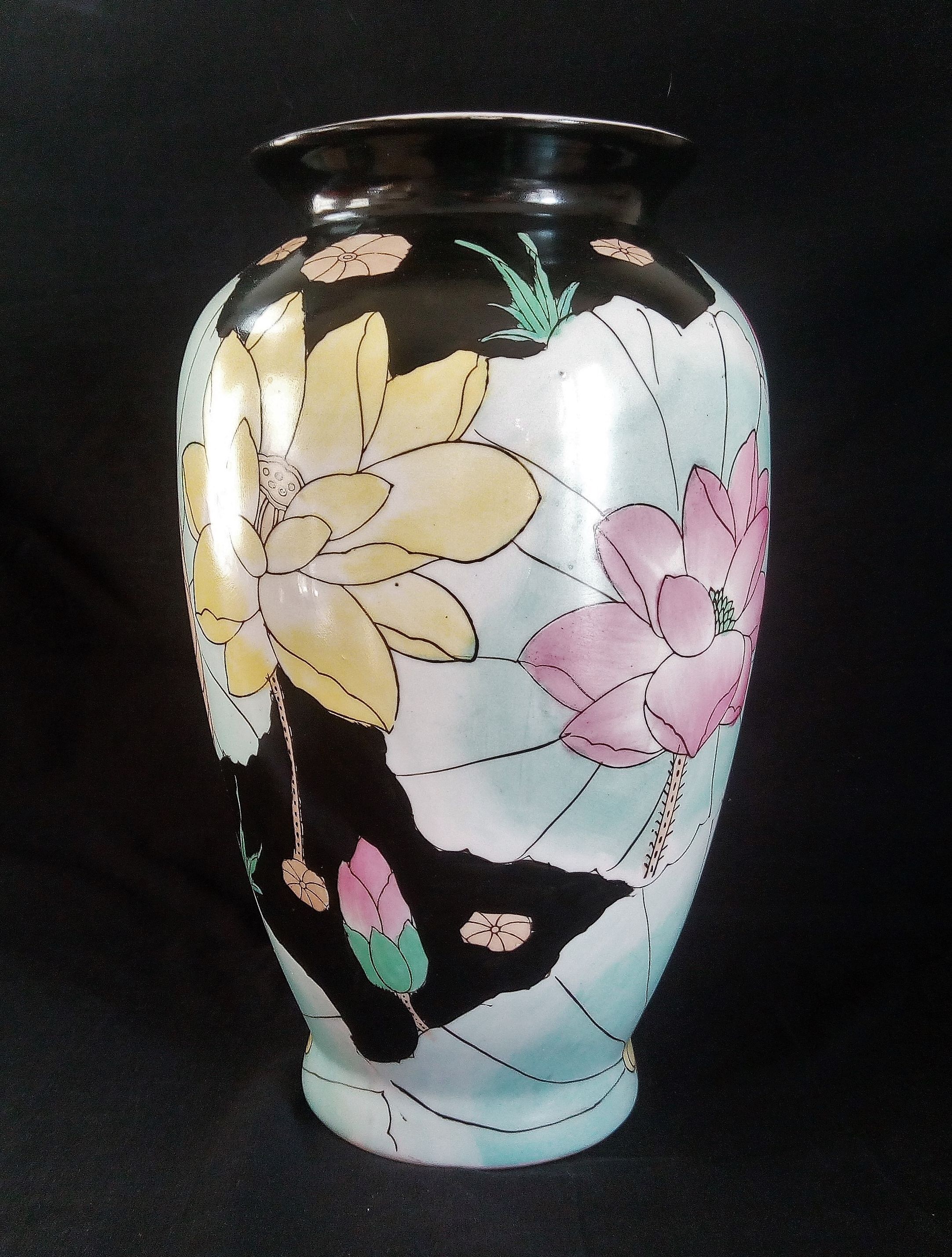 Ceramic art nouveau vase