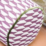 Coussin traversin géométrique Nobilis fait main