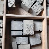 Printing cabinet 16 drawers with these lead letters