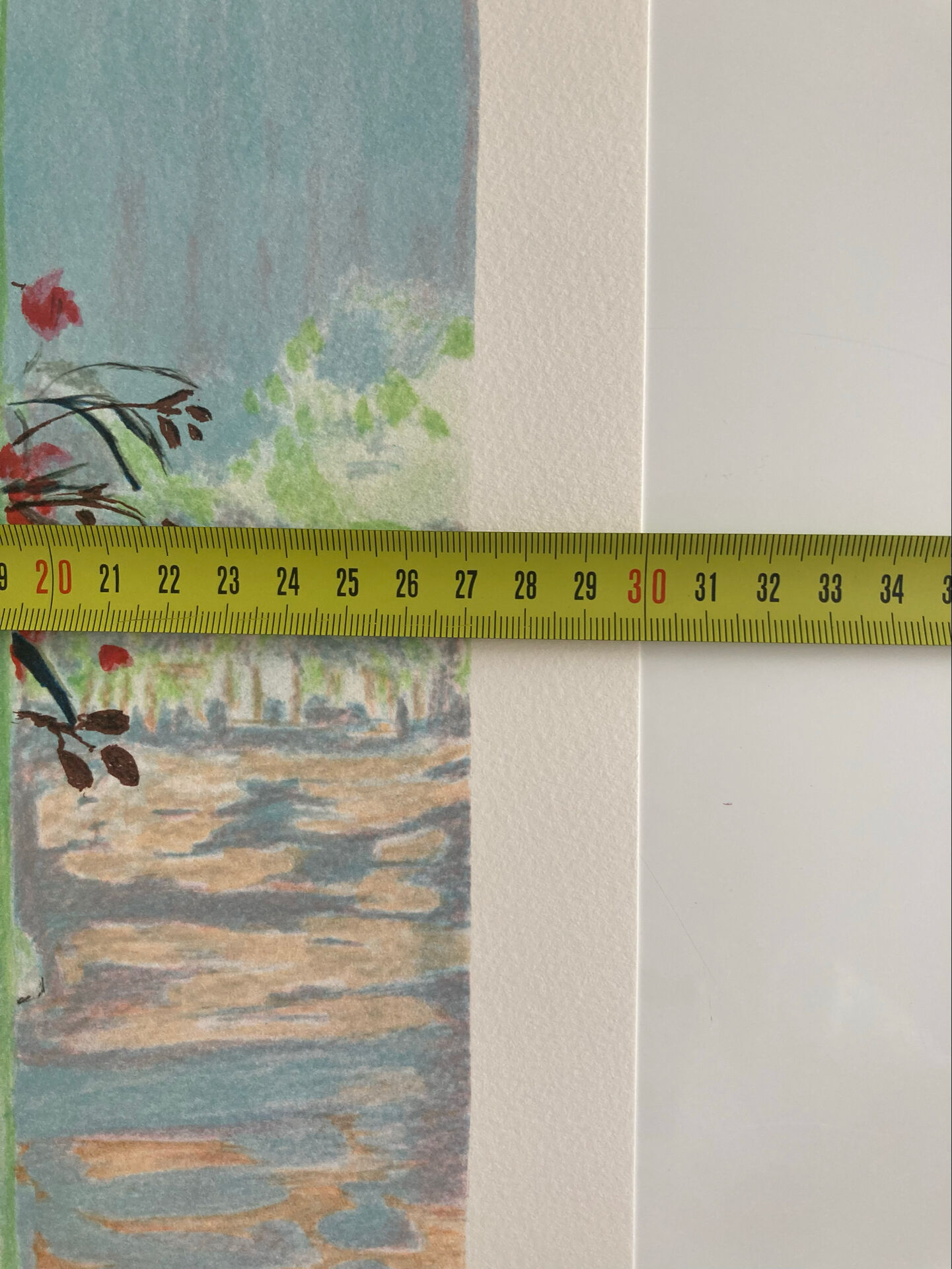 Lithographie signée De l’artiste Français Michel Henry - Fleurs