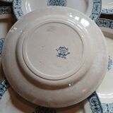 10 assiettes plates anciennes Terre de fer