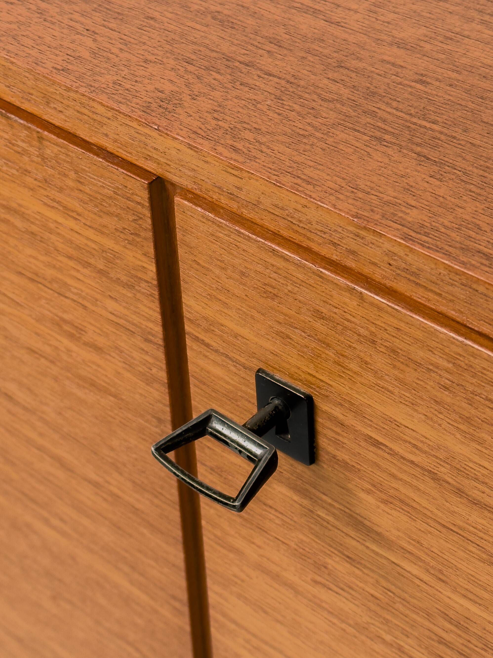 Mid-Century Teak Highboard Cabinet, 1963