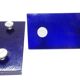 Vintage Door Handles • Solid Glass • Cobalt Blue • 1960