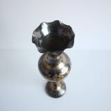 Vintage Metal, Brass Vase, India, handmade, 1960's.