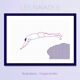 Illustration A4 naiade no. 6/8 bretagne baigneuse mer