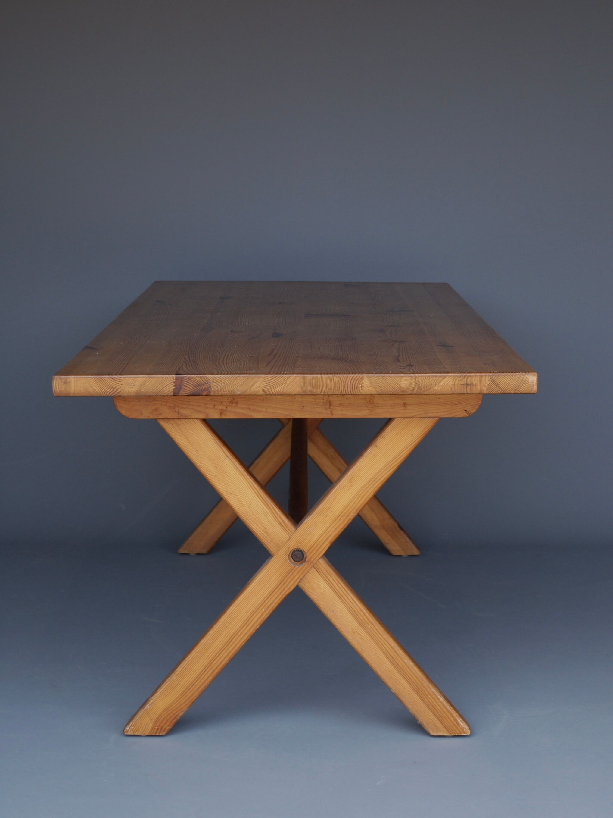 Scandinavian pine dining table 1960s