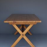 Scandinavian pine dining table 1960s