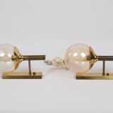 Pair of 2 danish vintage wall lamps by Svend Mejlstrom