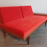 Teak daybed sofa by Ingmar Relling, Scandinavian vintage 1960s