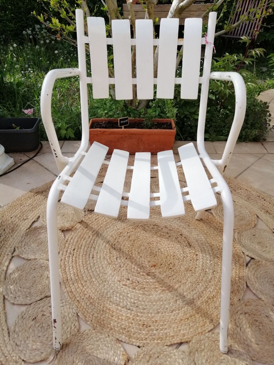 Vintage garden armchairs