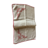 Old embroidered cotton tablecloth