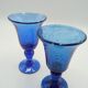 Set of 8 glasses on foot from biot
