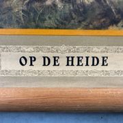 Vintage linen school chart – On the heath