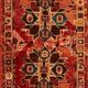 Multicoloured oriental house rug