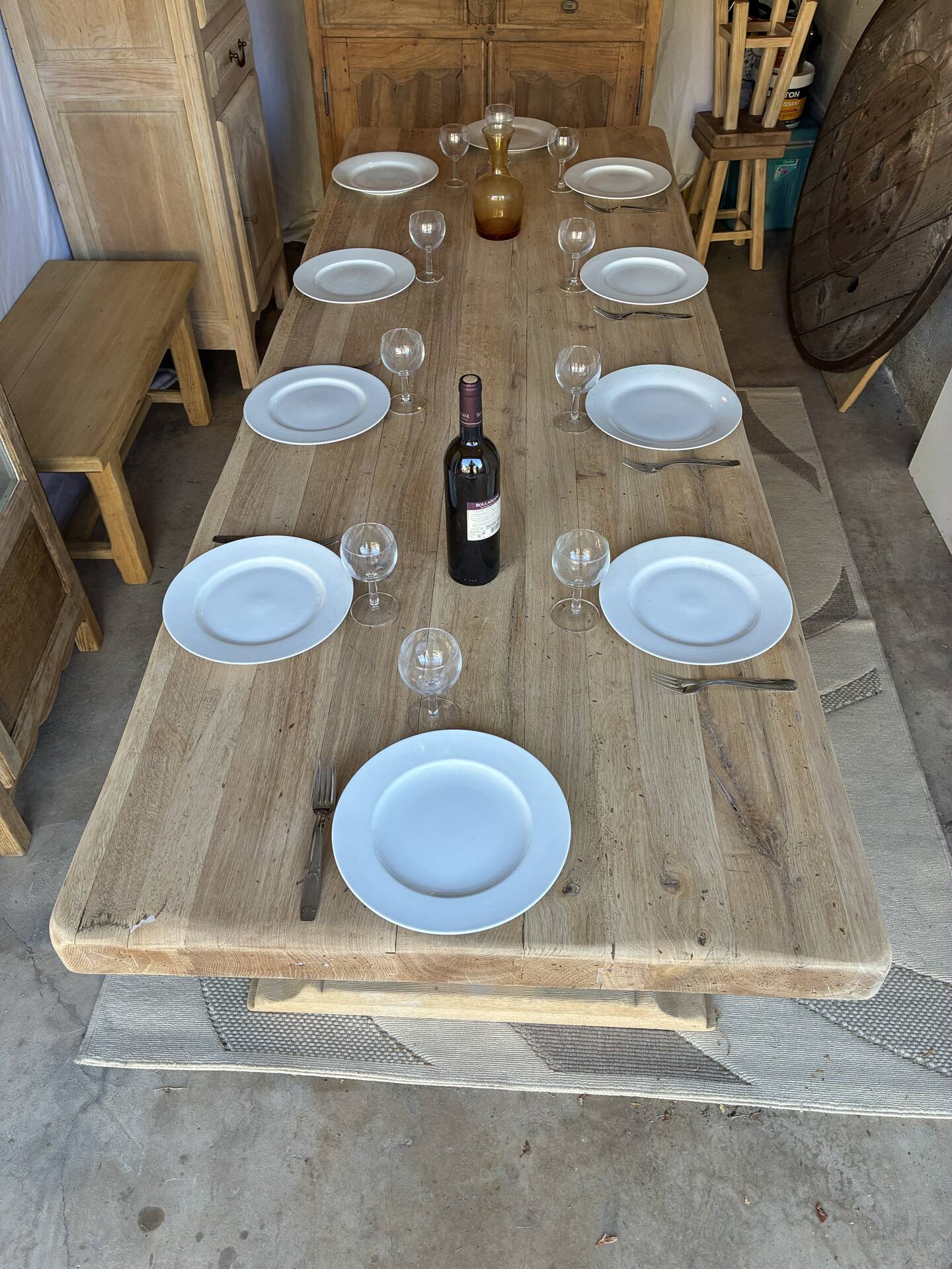 Monastery table in solid oak