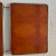 Mirror triptych barber orange rust vintage 1960 - 24 x 59 cm