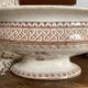 Antique vegetable dish in English ironstone "Princess Alexandra"