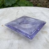 Crystal ashtray 1930 lilac color