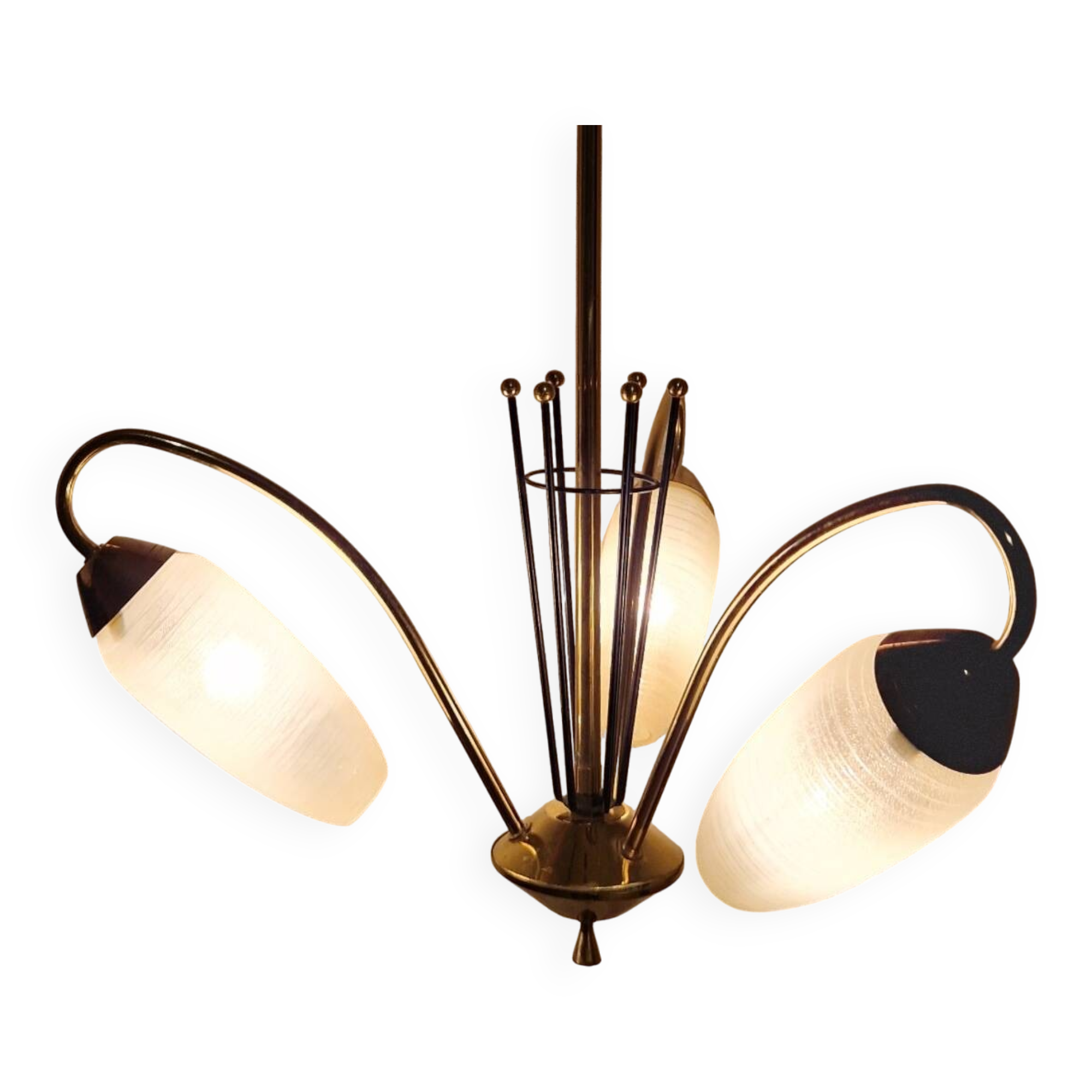 1950s chandelier from the Lunel house in France