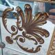 Venetian mirror Art Deco brasserie bistro in eglomerized glass 204x105cm