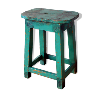 Old Burmese teak workshop stool
