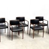 7 dining chairs attr. to Niels Moller