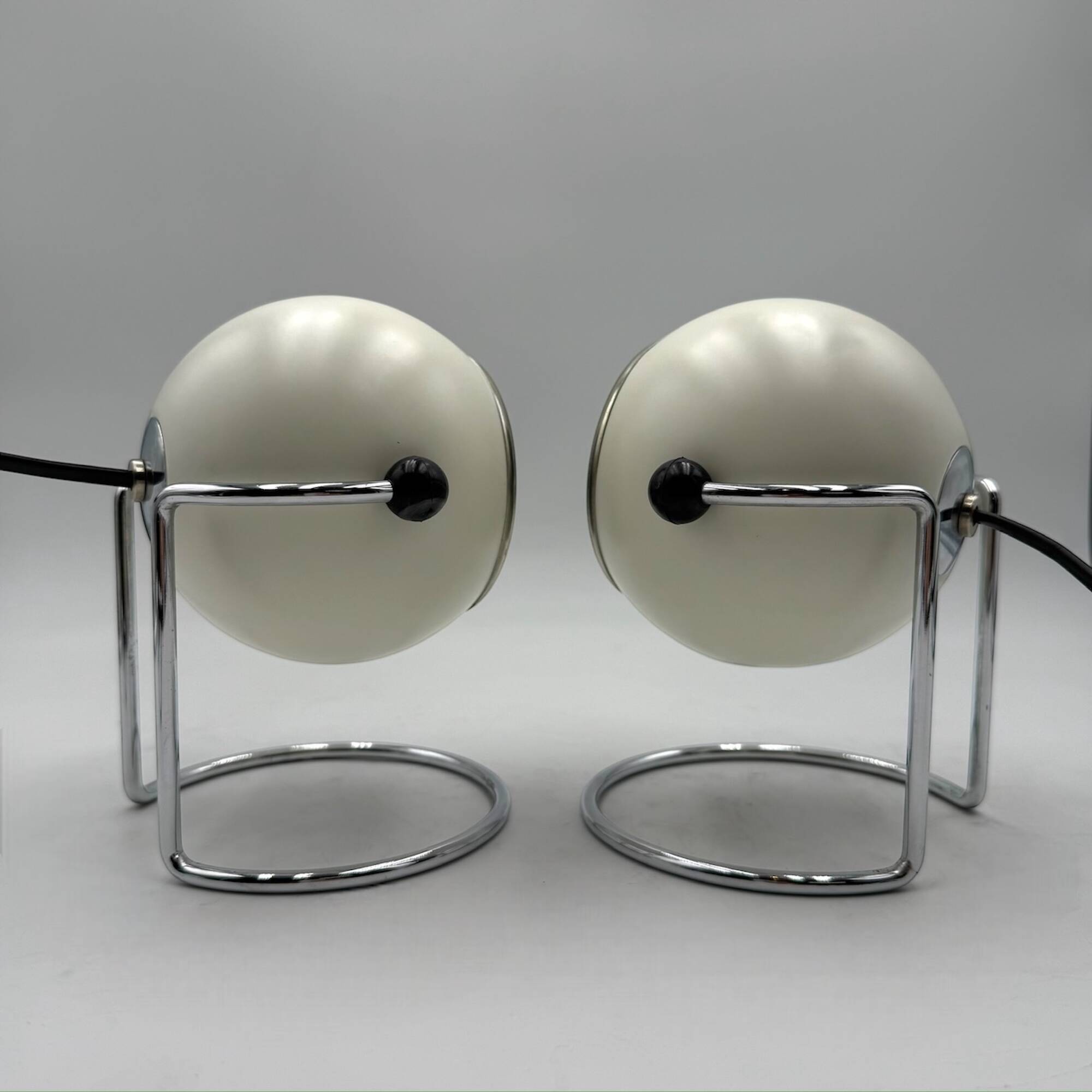 Pair of Vintage Eyeball Lamps Targetti Sankey, 1970s