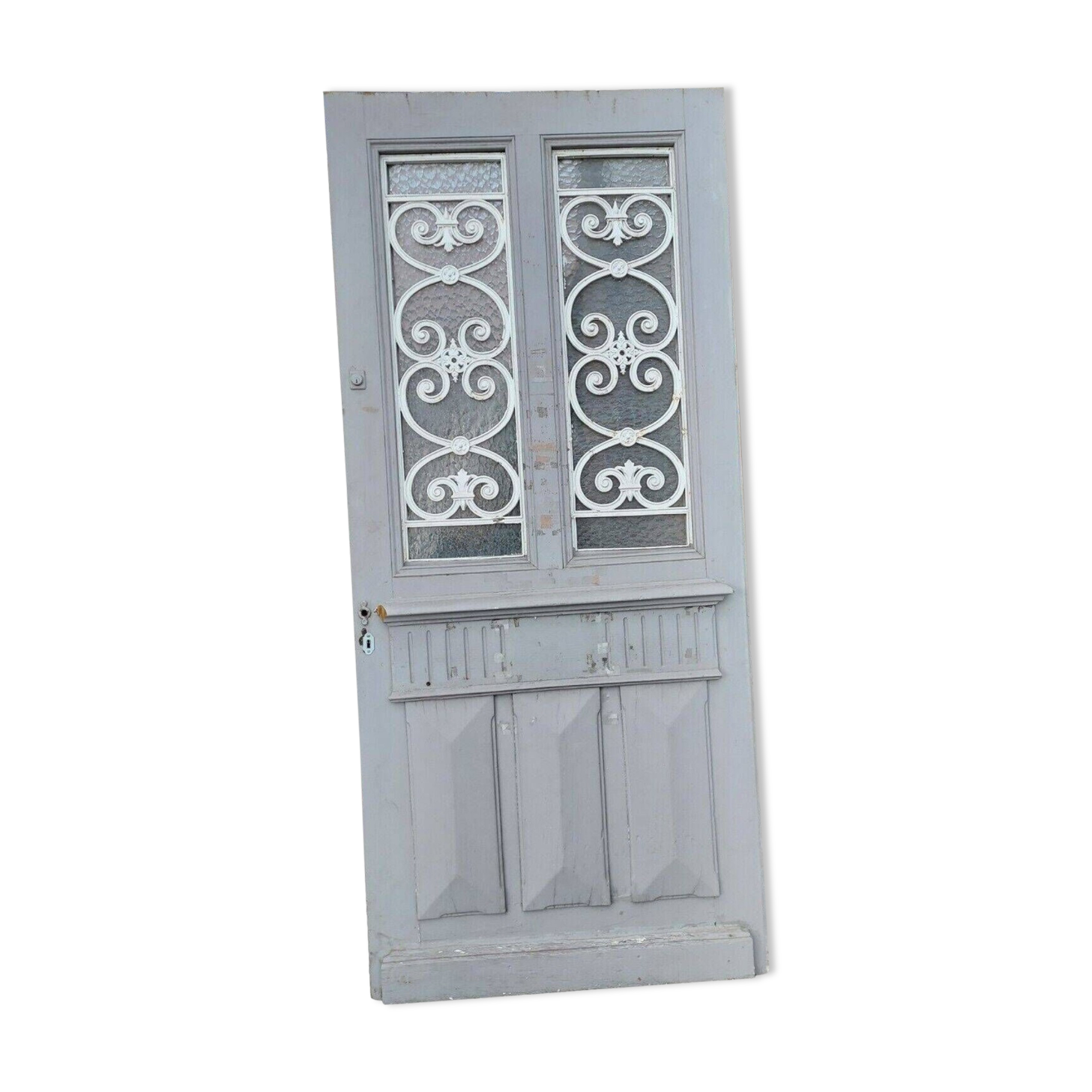 oak glass front door