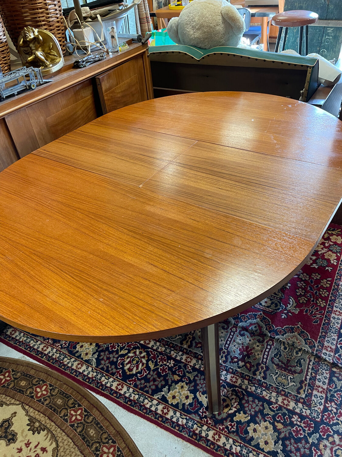 Round table extension butterfly vintage year 70