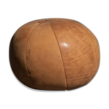Vintage medicine balloon in dark brown leather, 2 Kg